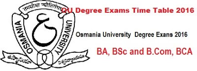OU Degree Exams Dates 2020 BA B.Sc B.Com Schedule - Semester exam time table 2020