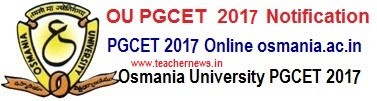 Osmania University PGCET 2018 Notification Online Apply osmania.ac.in