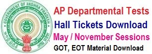 AP Departmental Test Hall Tickets 2021 (Released) GO, EO Test Nov Session Exam Dates psc.ap.gov.in
