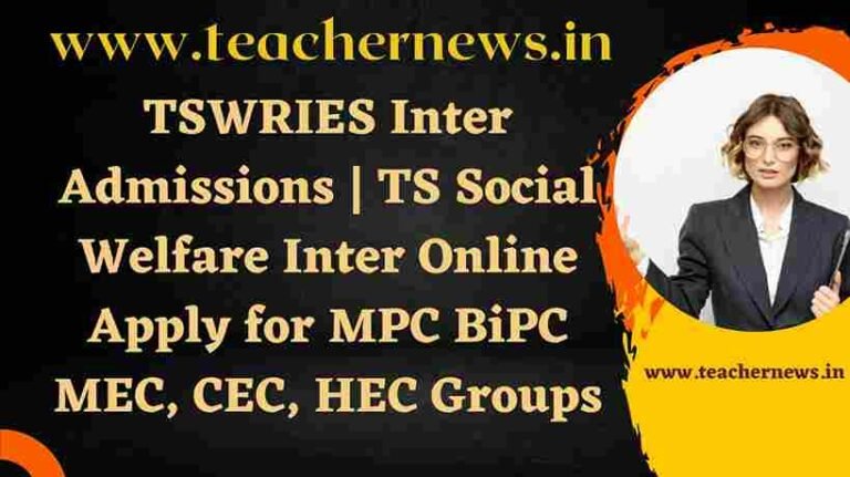 TSWRIES Inter Admissions 2023