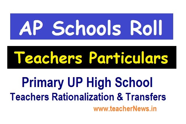 AP School Roll Particulars in Primary UP High Schools for Teachers Transfers 2020