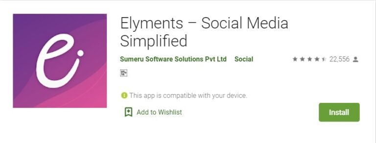 Elyments Android APP - Indian Social Media Simplified App Download