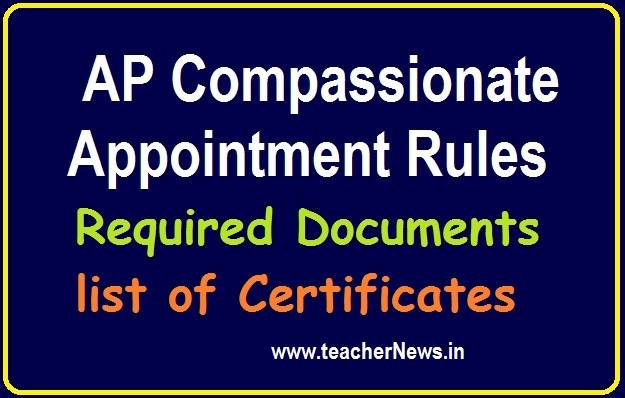 AP Compassionate Appointments Guidelines -How to Appointments Compassionate Posts -Rules