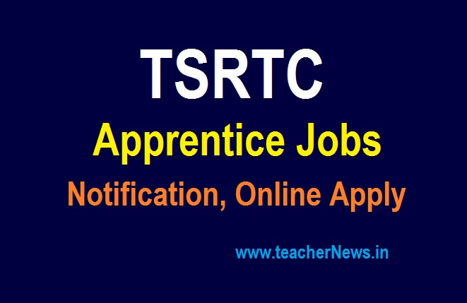 TSRTC Apprentice Jobs 2021 తెలంగాణ రాష్ట్ర రోడ్డు, రవాణా సంస్థ అప్రెంటిస్‌షిప్‌ ఉద్యోగ అవకాశం