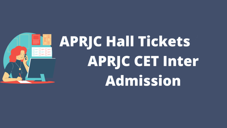 APRJC Hall Tickets - APRJC CET Inter Admission Test Admit Card @ aprs.apcfss.in