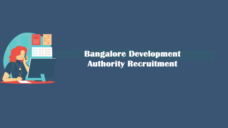 Bangalore Development Authority Recruitment - Apply Online