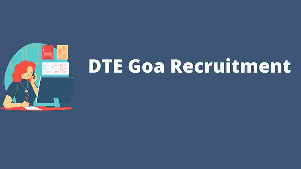 DTE Goa Recruitment