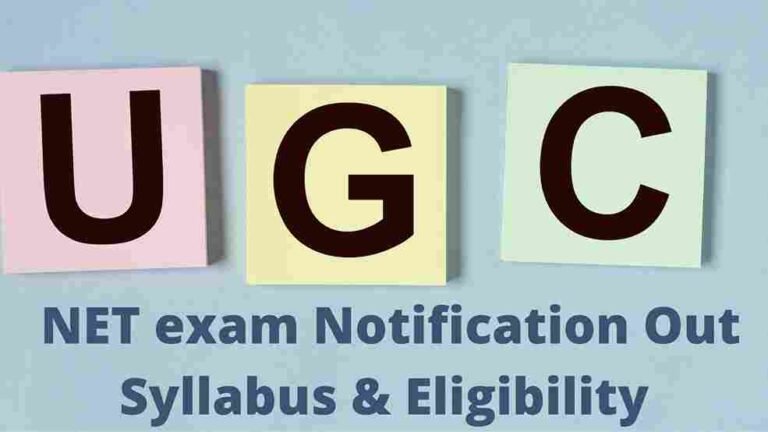 UGC NET Notification