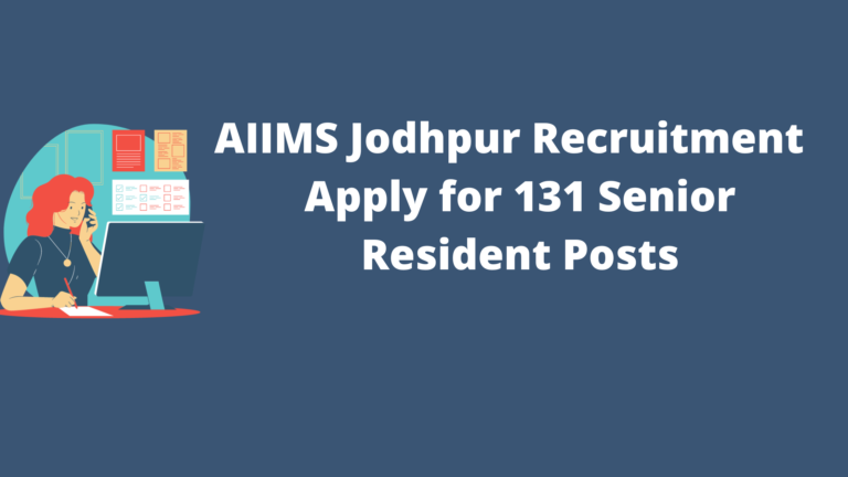AIIMS Jodhpur Recruitment
