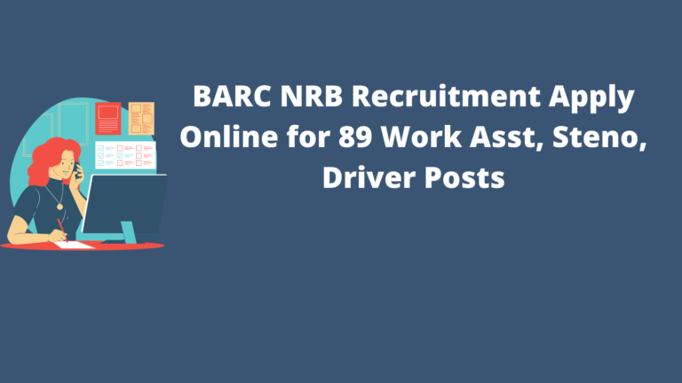 BARC NRB Recruitment 2022