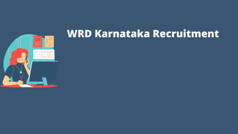 WRD Karnataka Recruitment