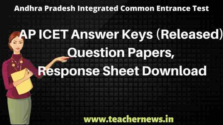 AP ICET Answer Key (Released) 2023, Papers, Response Sheet Download