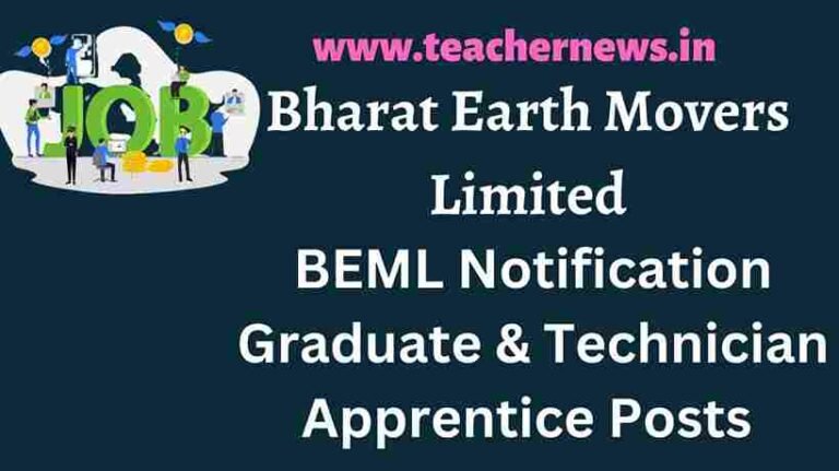 BEML Notification 2022
