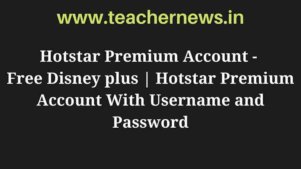 Hotstar Premium Account 2023