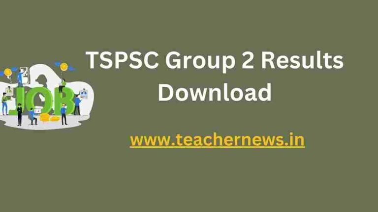 TSPSC Group 2 Results