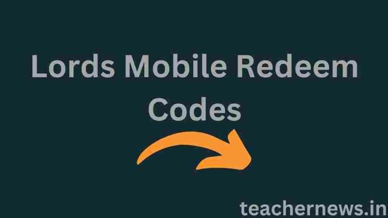 Lords Mobile Redeem Codes
