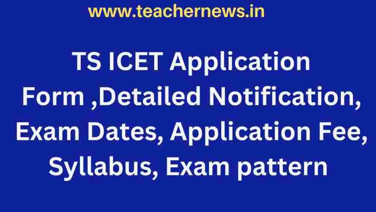 TS ICET Application Form 2024 Detailed Notification Exam Dates   TS ICET Application Form 768x432 