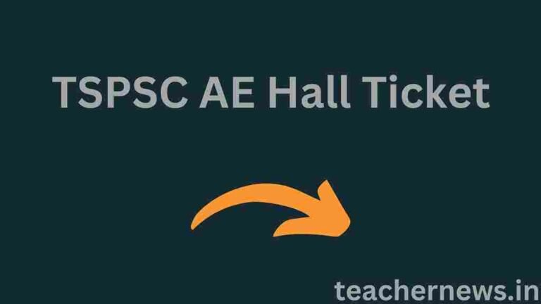 TSPSC AE Hall Ticket