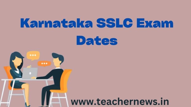 Karnataka SSLC Exam Dates