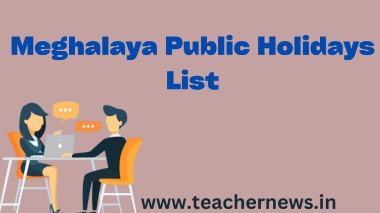 Meghalaya Public Holidays List
