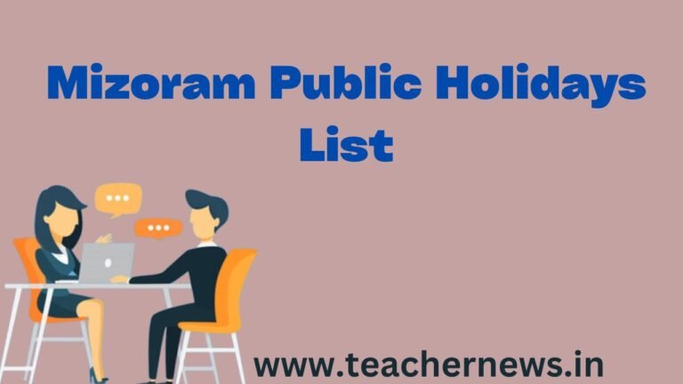 Mizoram Public Holidays List