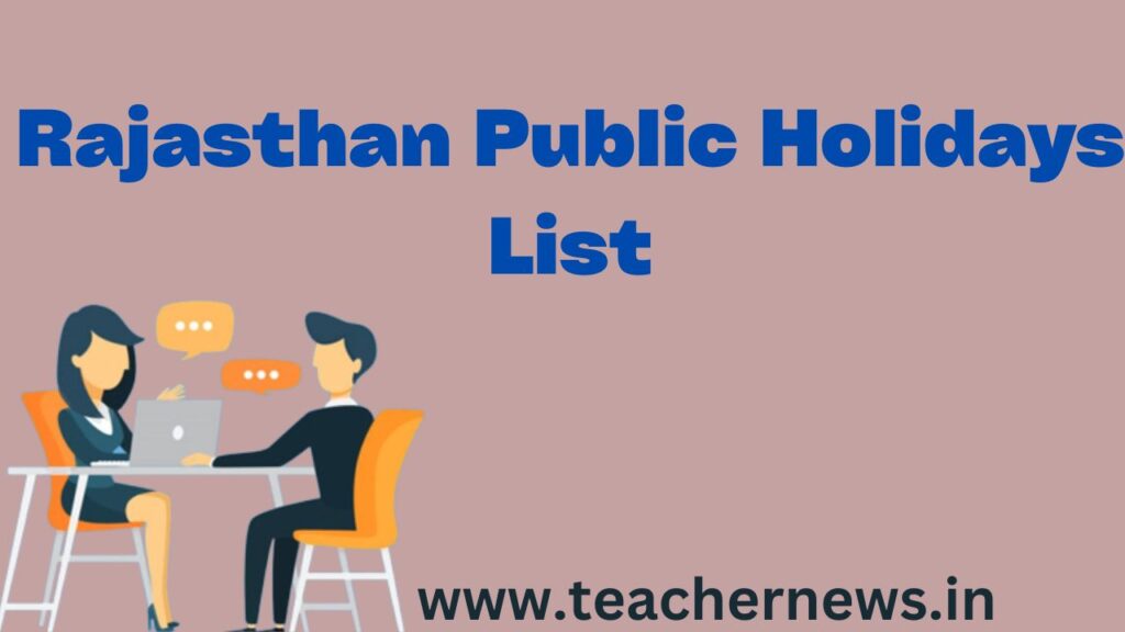 Rajasthan Public Holidays List