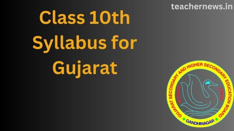 Class 10th Syllabus for Gujarat