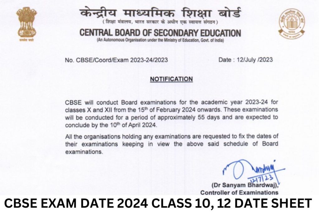 CBSE Practical Exam Dates (Timings) 2024, CBSE 10th & 12th Practical ...