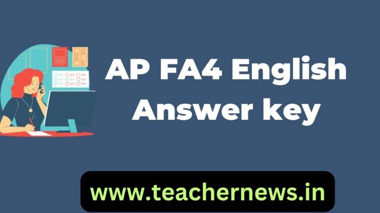 AP FA4 English Answer key