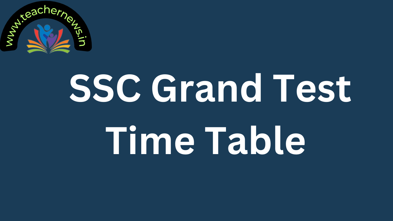 AP 10th Grand Test Time Table