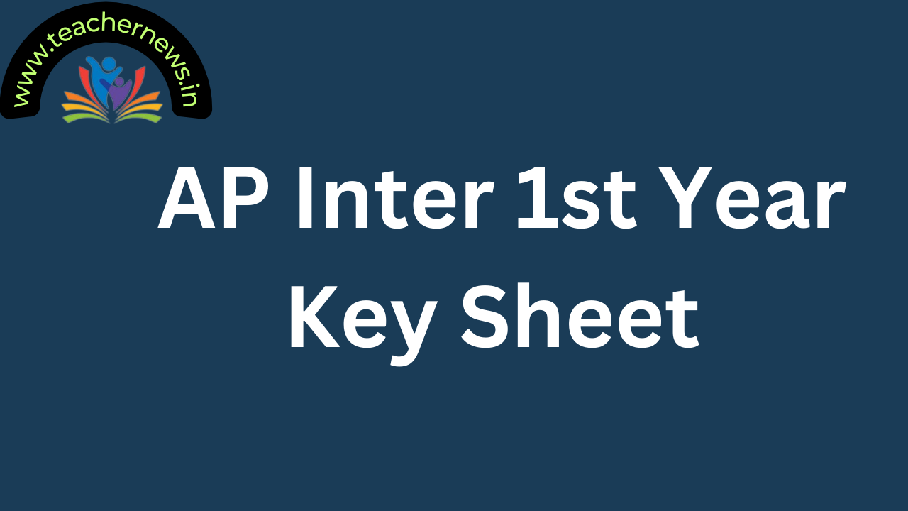 AP Inter 1st Year Key Sheet
