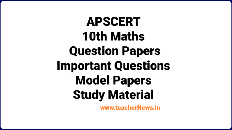 APSCERT 10th Maths Question Papers 2025: Most Important Questions, Model Papers, and Study Material