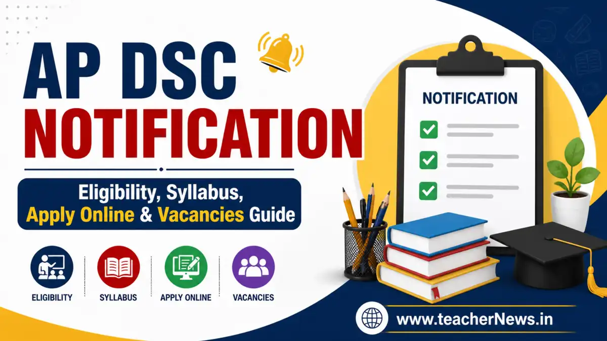 AP DSC Notification 2026 – Eligibility, Syllabus, Apply Online & Vacancies Guide