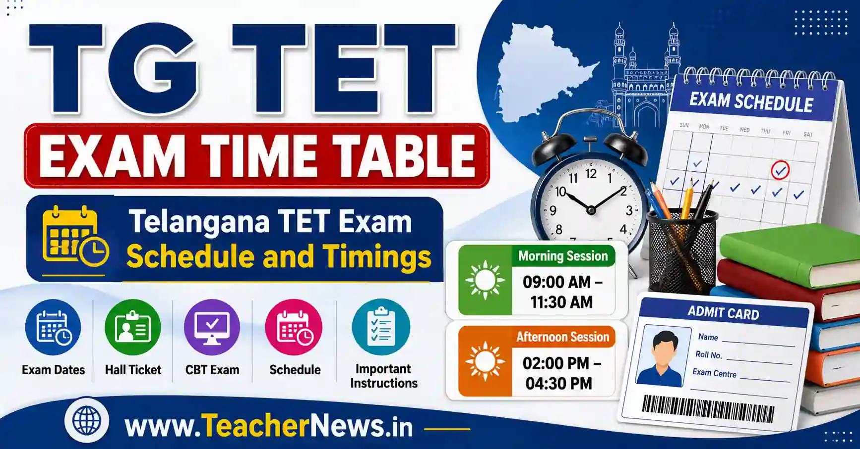 TG TET Exam Time Table 2026 – Ultimate Telangana TET Exam Dates, Schedule & Shift Timings