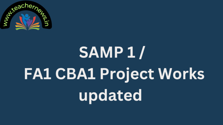 SAMP 1 FA1 CBA1 Project Works updated for 2025-26