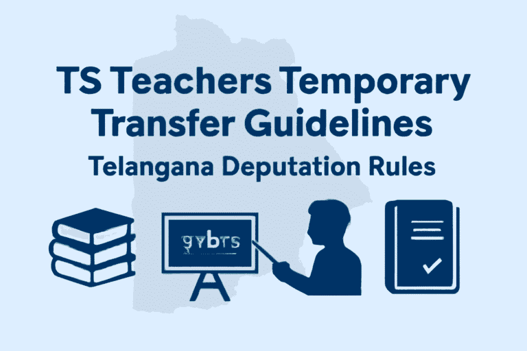TS Teachers Temporary Transfer Guidelines 2025 – Telangana Deputation Rules