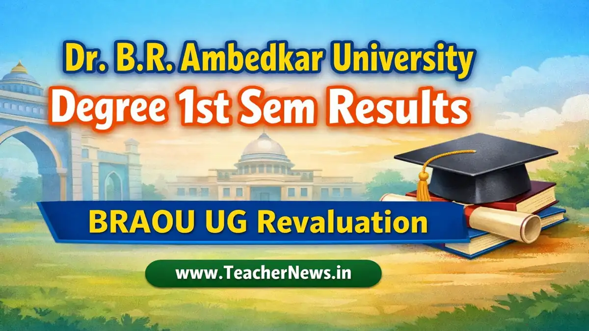 Dr. B.R. Ambedkar University Degree 1st Sem Results 2026 – BRAOU UG Revaluation