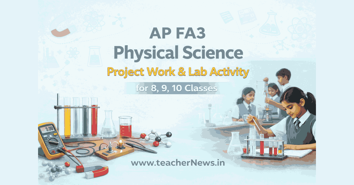 AP FA3 Physical Science Project Works 2026 - SAMP3 Power Guide for Schools