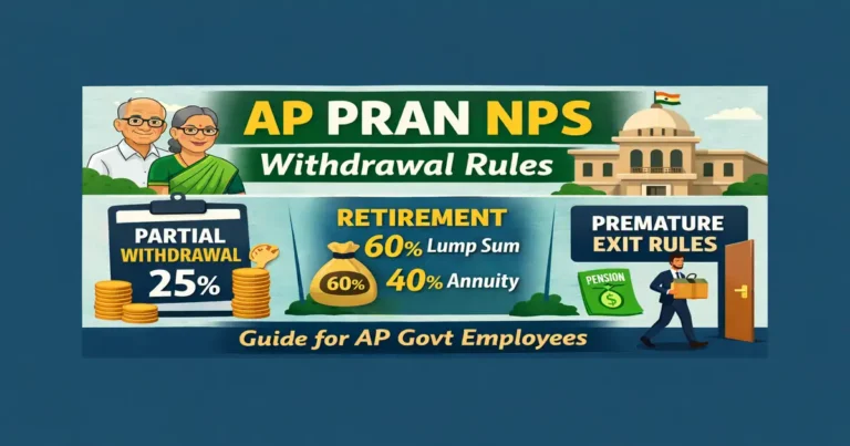AP PRAN NPS Withdrawal Rules 2026: 3 Smart Ways to Withdraw Money
