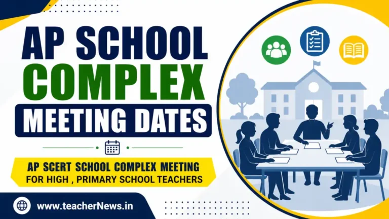 AP School Complex Meeting Dates 2026-27 Complete Schedule Andhra Pradesh Cluster Meetings