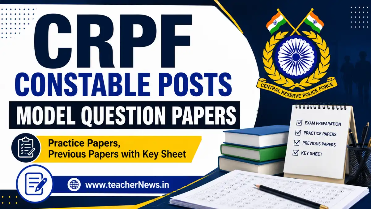 CRPF Constable Posts Model Question Papers 2026 – Powerful Previous Papers with Key Sheet PDF