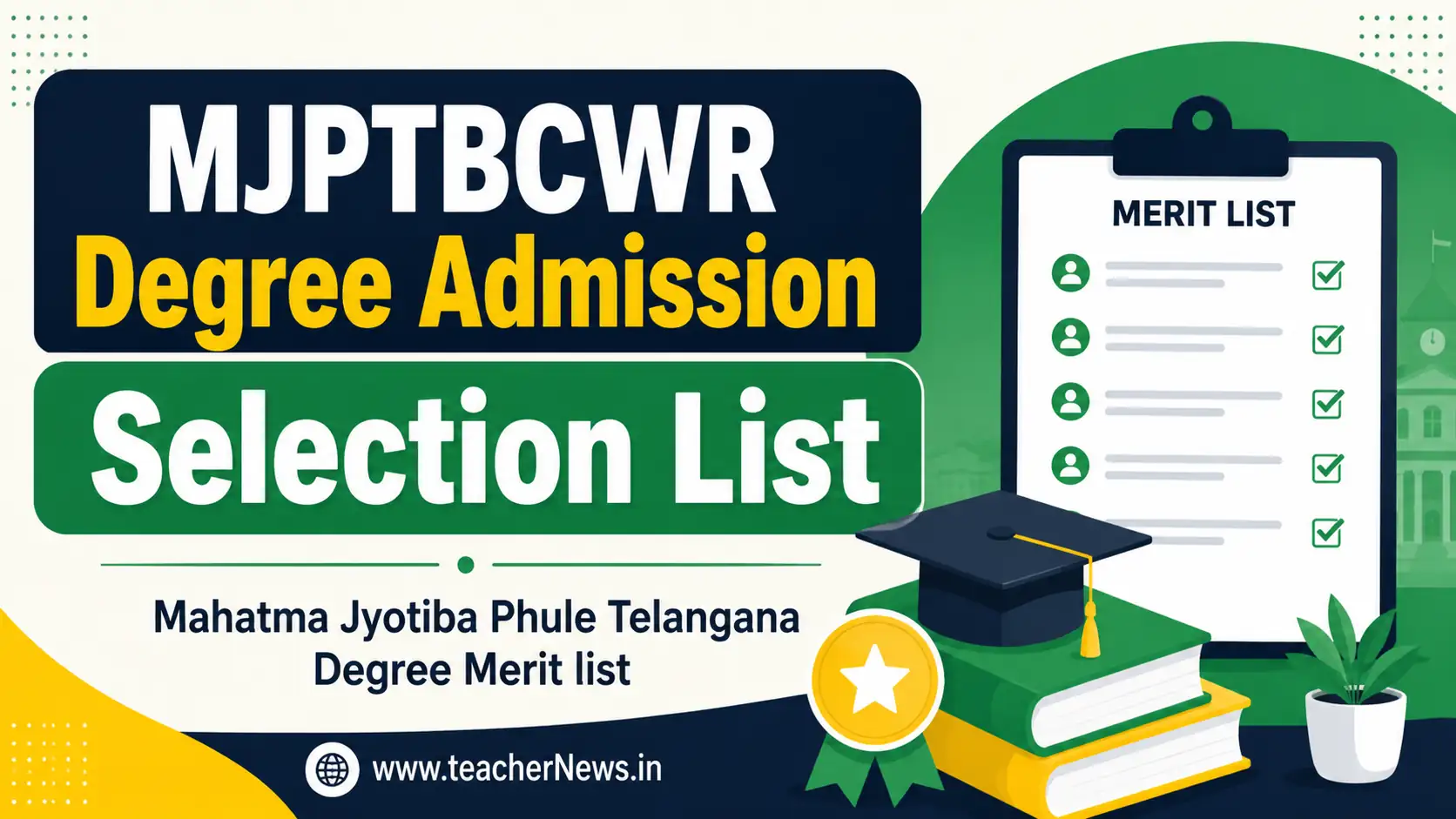MJPTBCWR Degree Admission Selection List 2026 Download – Merit List, Degree Colleges & Admission Process