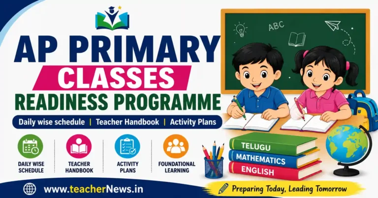AP Primary Classes Readiness Programme 2026 PDF Download for Classes 3, 4 & 5