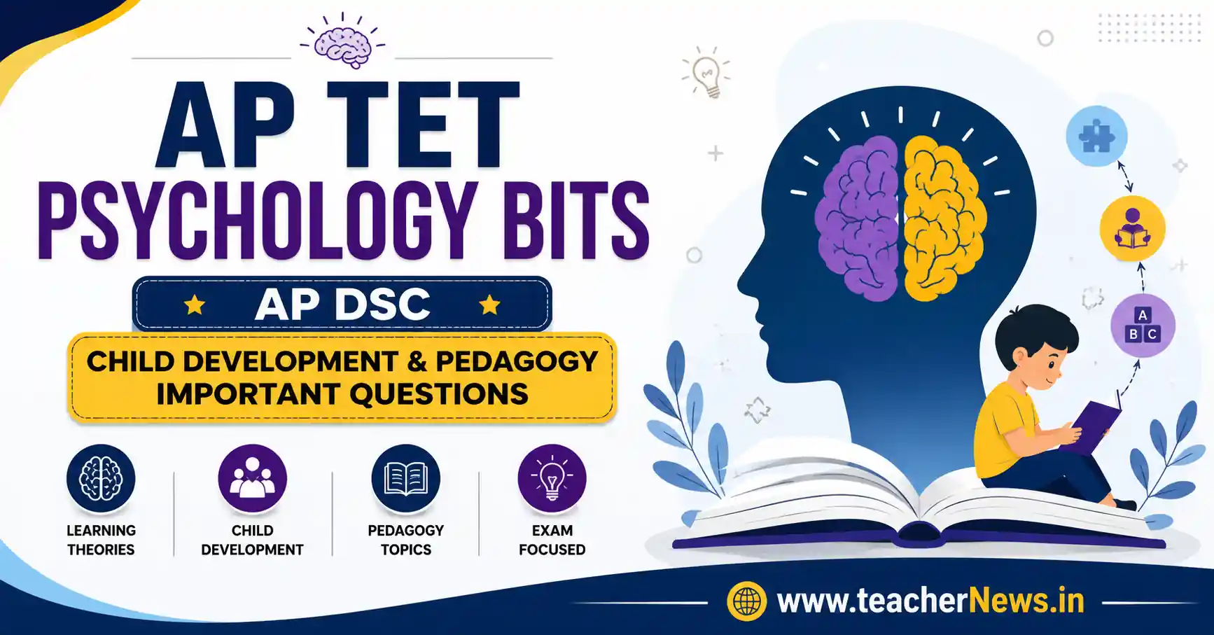 AP TET Psychology Bits PDF Download 2026 – AP DSC Child Development & Pedagogy Important Questions