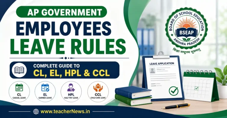 AP Government Employees Leave Rules 2026 Complete Guide to CL, EL, HPL & CCL