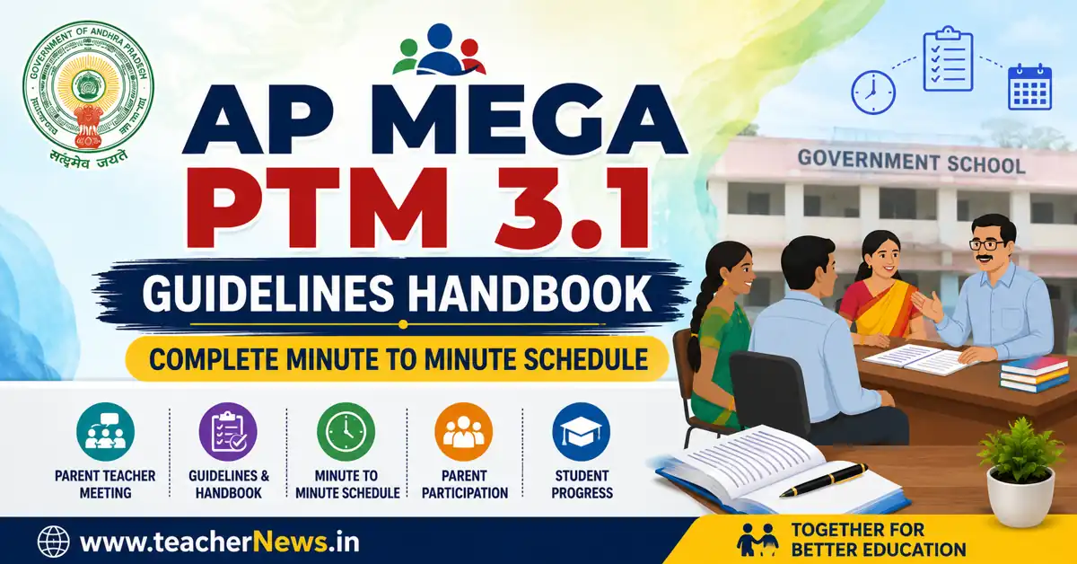 AP Mega PTM 3.1 Guidelines Handbook 2026 | Complete Minute to Minute Schedule
