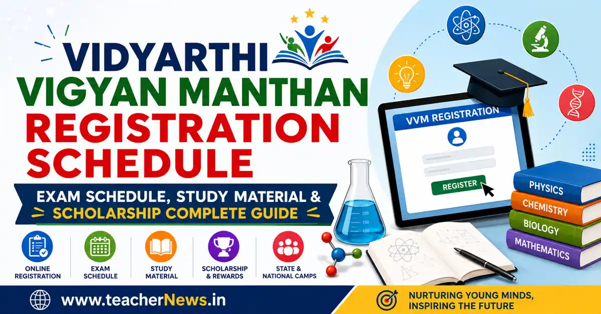 Vidyarthi Vigyan Manthan Registration Schedule 2026-27 | Complete VVM Registration Guide