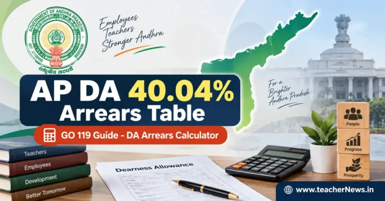 AP DA 40.04% Arrears Table with GO 119 – 3 Installments Details