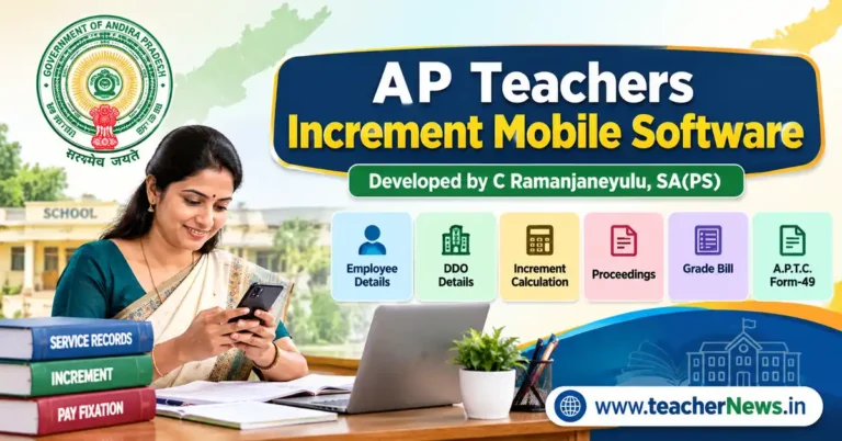 AP Teachers Increment Mobile Software 2026 – Calculate Annual Grade Increment Online